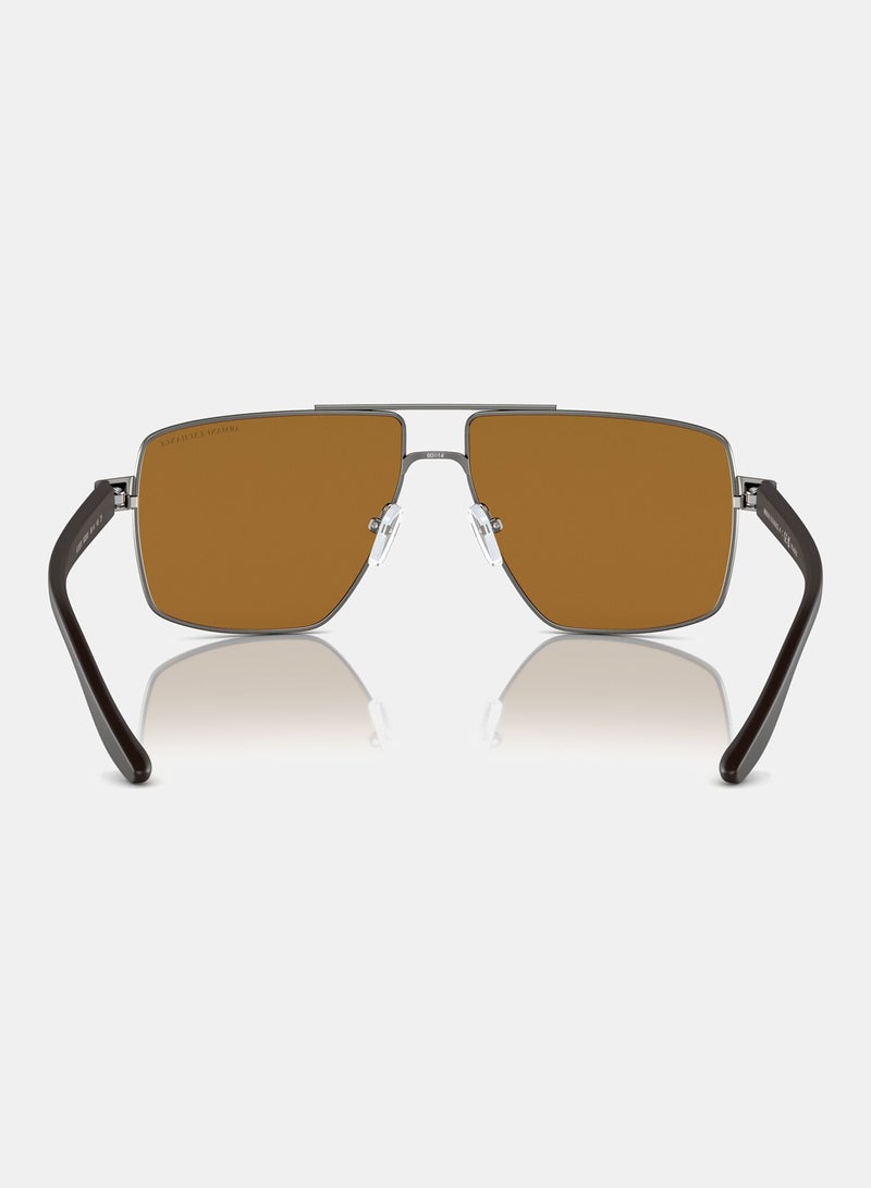 Armani Exchange Full Rimmed Pilot Sunglasses 0AX2037S 60 600383 - Image 3